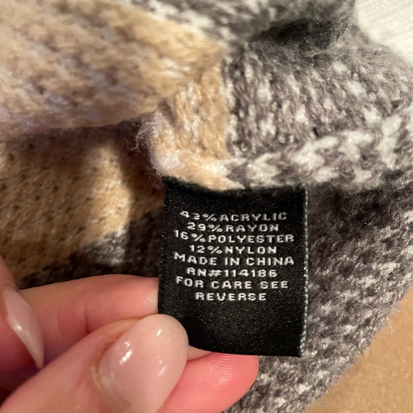 Verve Ami Mock Striped Turtleneck Sweater - size medium - Picture 6 of 8